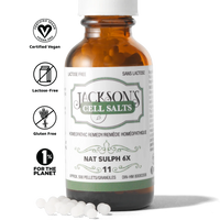 Jackson’s #11 Nat Sulph 6x (Sodium Sulfate) Schuessler Mineral Cell Salt
