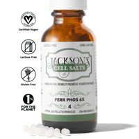 Jackson’s #4 Ferr Phos 6x (Ferrum Phosphate) Schuessler Mineral Cell Salt