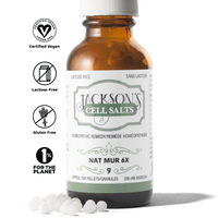 Jackson’s #9 Nat Mur 6x (Sodium Chloride) Schuessler Mineral Cell Salt