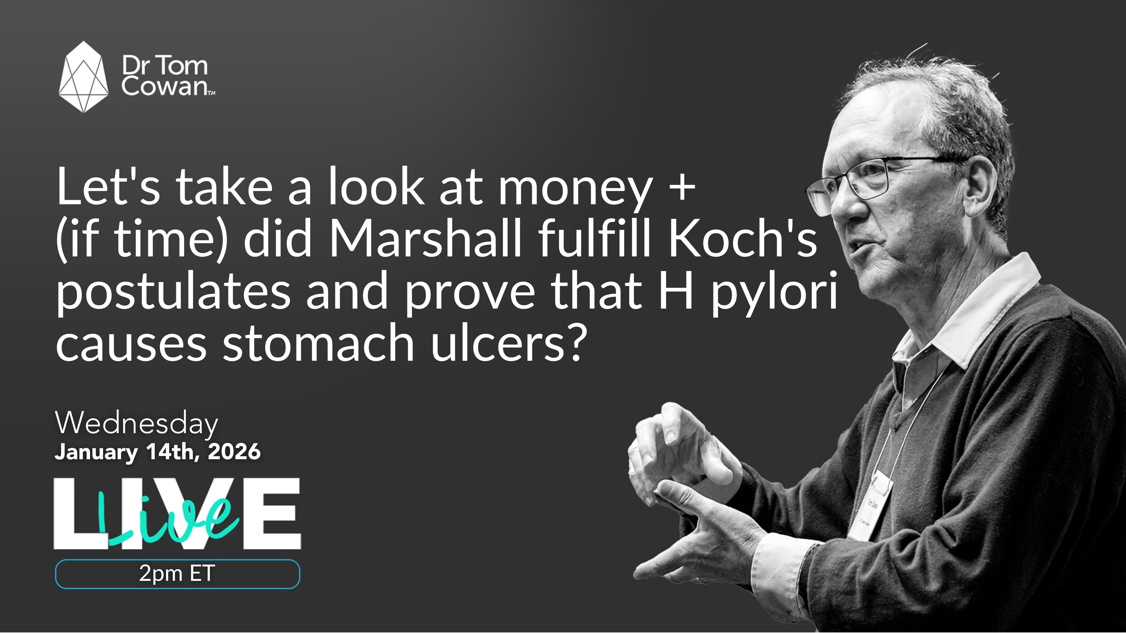 Let's take a look at money + did Marshall fulfill Koch's postulates? 1 ...