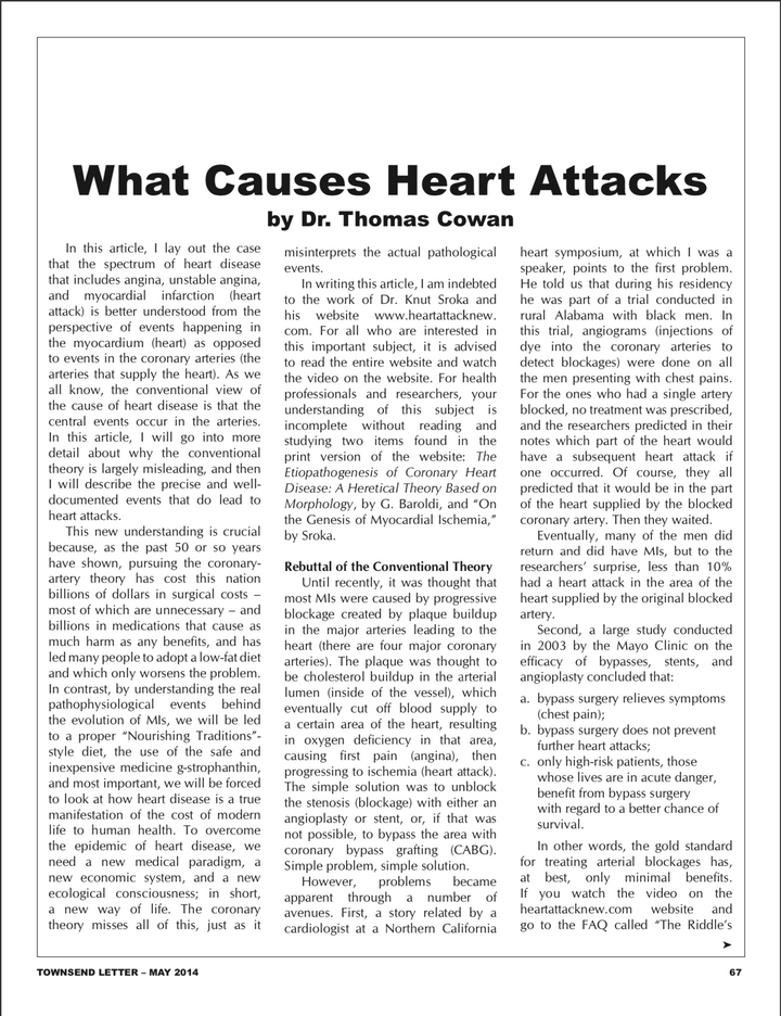 What Causes Heart Attacks