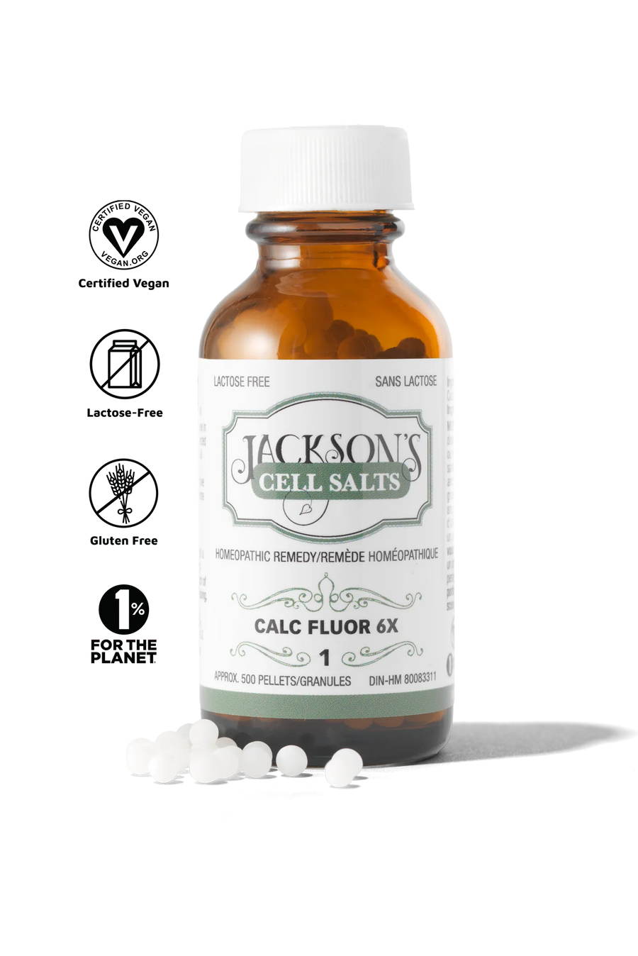 Jackson’s #1 Calc Fluor 6x (Calcium Fluoride) Schuessler Mineral Cell Salt