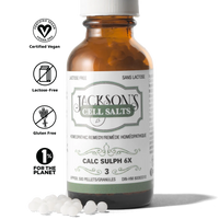 Jackson’s #3 Calc Sulf 6x (Calcium Sulfate) Schuessler Mineral Cell Salt