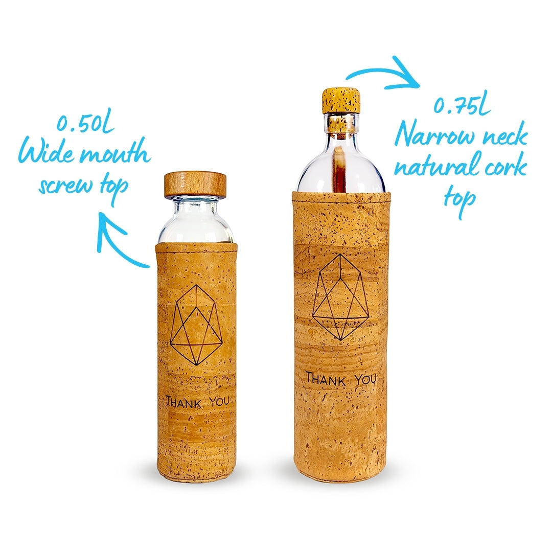 Flaska Natural Cork Water Bottle