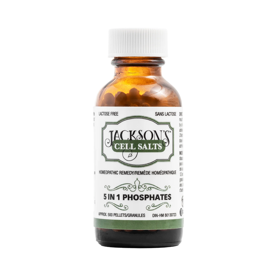 Jackson’s 5 in 1 Phosphates 6x Schuessler Mineral Cell Salt Combination