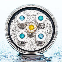 Aquadea LifePower Larimar 6 Platinum - Crystal-Vortex Shower Head