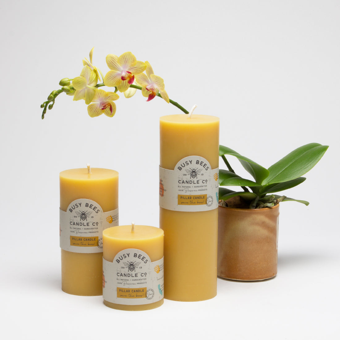 Beeswax Pillar Candles