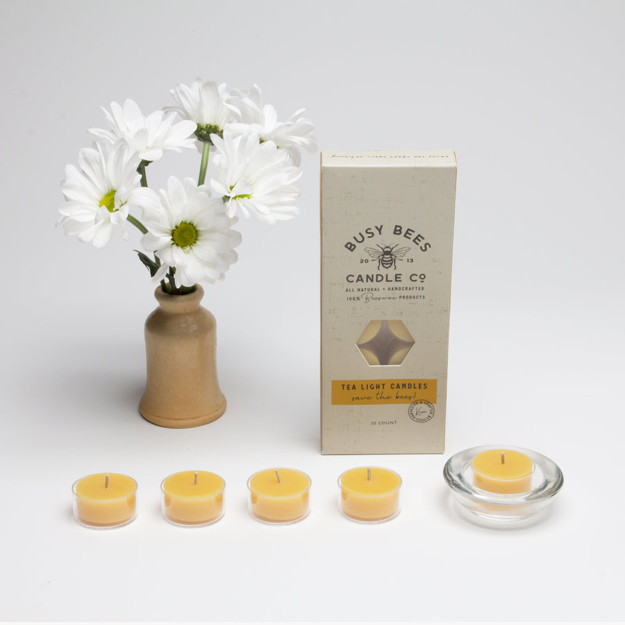 Beeswax Tea-Light Candles – 10 Pack