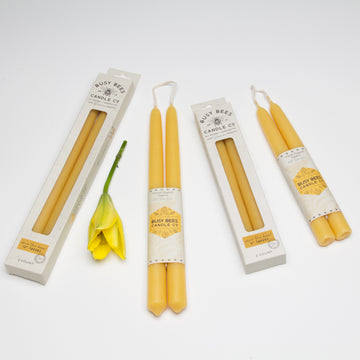 Beeswax Taper Candles – 2 Pack