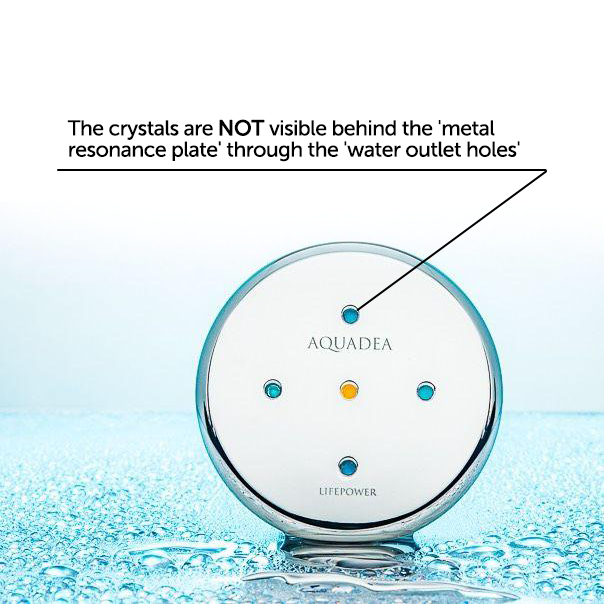 Aquadea LifePower Larimar 6 Platinum - Crystal-Vortex Shower Head