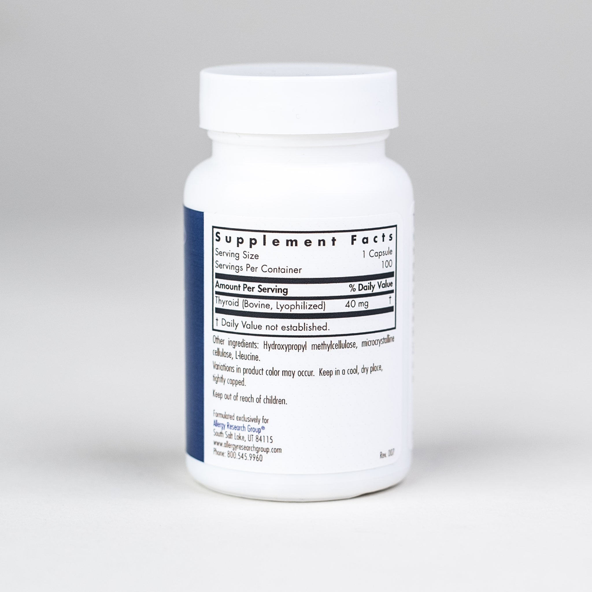 Thyroid Natural Glandular 100 Capsules Dr. Tom Cowan